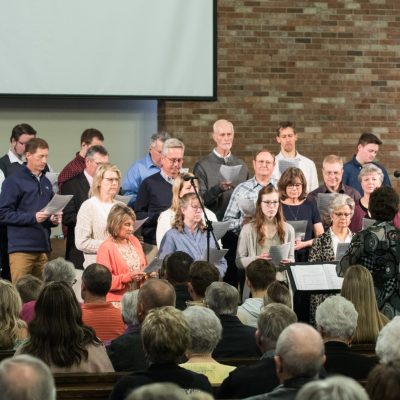 Choir, Bell Choir, Organ, Piano, and praise team are just some of the ways we worship.
